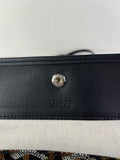 GOYARD Black Goyardine Saint Louis PM Shoulder Tote Bag