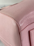 GIVENCHY Pink Grained Leather Small Antigona Shoulder Bag