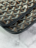 GOYARD Black Goyardine Saint Louis PM Shoulder Tote Bag
