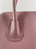 GIVENCHY Pink Grained Leather Small Antigona Shoulder Bag