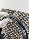 GOYARD Black Goyardine Saint Louis PM Shoulder Tote Bag