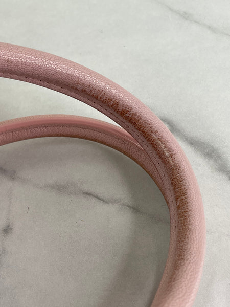 GIVENCHY Pink Grained Leather Small Antigona Shoulder Bag