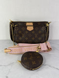 Louis Vuitton Light Pink Multi Pochette Accessoires Crossbody/Shoulder Bag