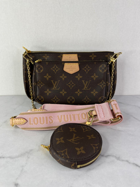 Louis Vuitton Light Pink Multi Pochette Accessoires Crossbody/Shoulder Bag