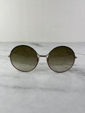 GUCCI GG Gold Green/Red Round Gradient Metal Sunglasses