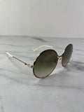 GUCCI GG Gold Green/Red Round Gradient Metal Sunglasses