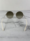 GUCCI GG Gold Green/Red Round Gradient Metal Sunglasses