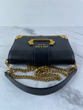 PRADA Black City Calf Saffiano Cahier Crossbody/Shoulder Bag