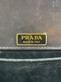 PRADA Black City Calf Saffiano Cahier Crossbody/Shoulder Bag