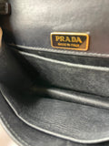 PRADA Black City Calf Saffiano Cahier Crossbody/Shoulder Bag