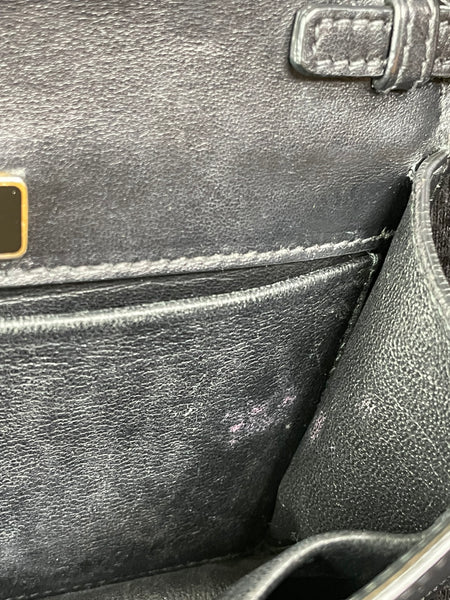 PRADA Black City Calf Saffiano Cahier Crossbody/Shoulder Bag