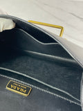 PRADA Black City Calf Saffiano Cahier Crossbody/Shoulder Bag