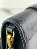 PRADA Black City Calf Saffiano Cahier Crossbody/Shoulder Bag
