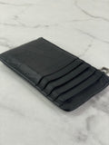 Valentino Unisex Matte Black Toile Iconographe Card Holder/Wallet