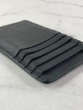 Valentino Unisex Matte Black Toile Iconographe Card Holder/Wallet