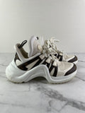LOUIS VUITTON White Monogram LV Archlight Sneakers Size 36.5
