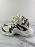 LOUIS VUITTON White Monogram LV Archlight Sneakers Size 36.5