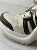 LOUIS VUITTON White Monogram LV Archlight Sneakers Size 36.5