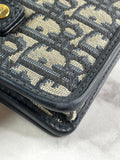 Christian Dior 2-IN-1 30 MONTAIGNE POUCH Blue Dior Oblique Jacquard Crossbody/Shoulder/Belt Bag