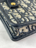 Christian Dior 2-IN-1 30 MONTAIGNE POUCH Blue Dior Oblique Jacquard Crossbody/Shoulder/Belt Bag