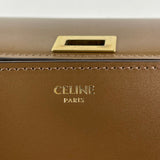 CELINE Camel Box Calfskin Medium Classic Box Flap Crossbody/Shoulder Bag