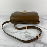 CELINE Camel Box Calfskin Medium Classic Box Flap Crossbody/Shoulder Bag