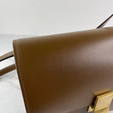 CELINE Camel Box Calfskin Medium Classic Box Flap Crossbody/Shoulder Bag