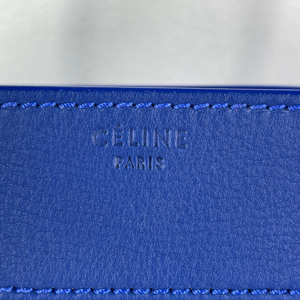 Celine Indigo Blue Supple Calfskin Medium Phantom Luggage Bag