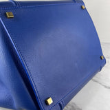 Celine Indigo Blue Supple Calfskin Medium Phantom Luggage Bag