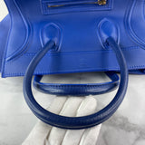 Celine Indigo Blue Supple Calfskin Medium Phantom Luggage Bag