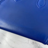 Celine Indigo Blue Supple Calfskin Medium Phantom Luggage Bag