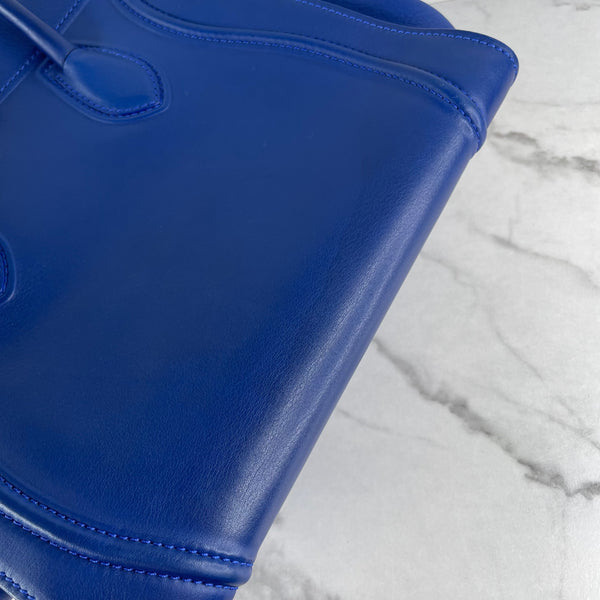 Celine Indigo Blue Supple Calfskin Medium Phantom Luggage Bag