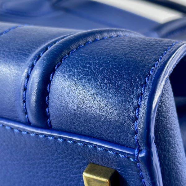 Celine Indigo Blue Supple Calfskin Medium Phantom Luggage Bag