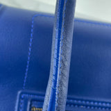 Celine Indigo Blue Supple Calfskin Medium Phantom Luggage Bag