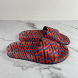 Versace Red Women’s ‘La Greca’ Print Slides Size 35