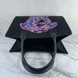 Versace Black Cabas Pop Medusa Canvas & Leather Tote