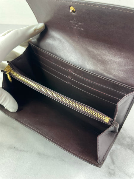 LOUIS VUITTON Amarante Monogram Vernis Sarah Walle