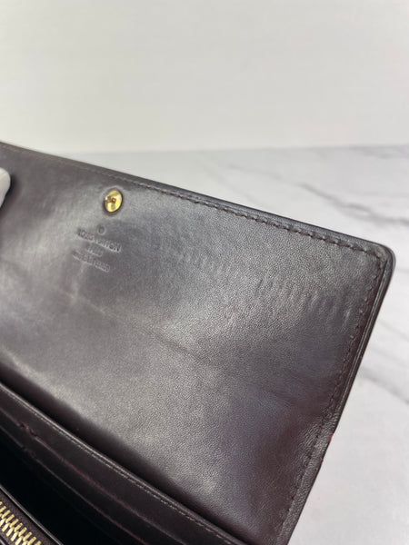 LOUIS VUITTON Amarante Monogram Vernis Sarah Walle