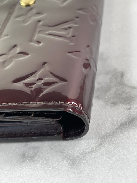 LOUIS VUITTON Amarante Monogram Vernis Sarah Walle