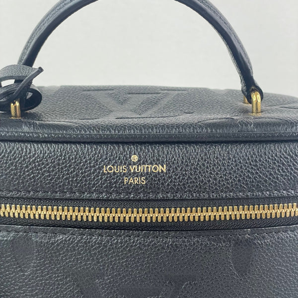 LOUIS VUITTON Black Empreinte Monogram Giant Vanity PM Crossbody/Shoulder Bag