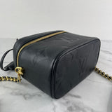 LOUIS VUITTON Black Empreinte Monogram Giant Vanity PM Crossbody/Shoulder Bag