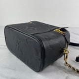 LOUIS VUITTON Black Empreinte Monogram Giant Vanity PM Crossbody/Shoulder Bag