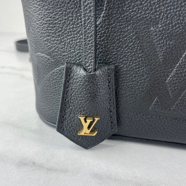 LOUIS VUITTON Black Empreinte Monogram Giant Vanity PM Crossbody/Shoulder Bag