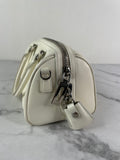 PRADA White Saffiano Lux Top Handle Crossbody/Shoulder Bag