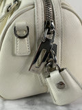 PRADA White Saffiano Lux Top Handle Crossbody/Shoulder Bag