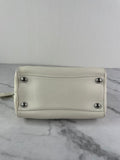 PRADA White Saffiano Lux Top Handle Crossbody/Shoulder Bag