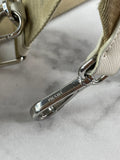 PRADA White Saffiano Lux Top Handle Crossbody/Shoulder Bag