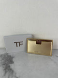 Tom Ford Beauty Metallic Gold Card Holder with Mirror