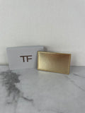 Tom Ford Beauty Metallic Gold Card Holder with Mirror