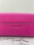 ALEXANDER WANG Lipstick Pink Mini Scrunchie Embellished Velvet Bag